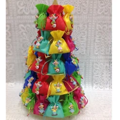 30 BOMBONIERE CLOWN PAGLIACCIO PER NASCITA SACCHETTINI CONFETTI ALZATINA TORTA