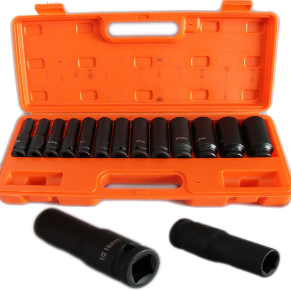 15 BUSSOLE PER PISTOLA AVVITATORE PNEUMATICA ESAGONALI ATTACCO 1/2" DA 10-32 mm