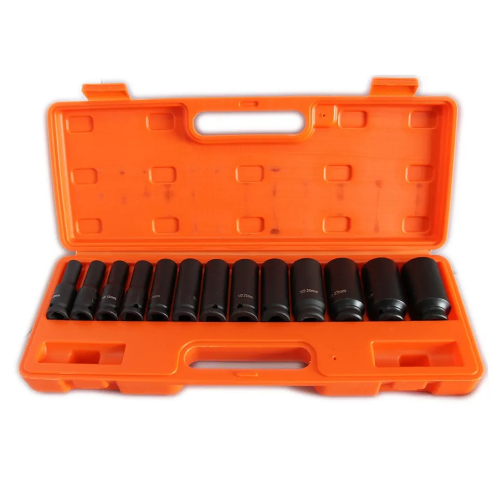 13 BUSSOLE PER PISTOLA AVVITATORE PNEUMATICA ESAGONALI ATTACCO 1/2" DA 10-32 mm