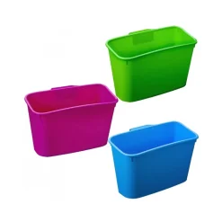 2 CESTI IN PLASTICA PER BRICCOLE IMMONDIZIA RACCOLTA DIFFERENZIATA GANCIO