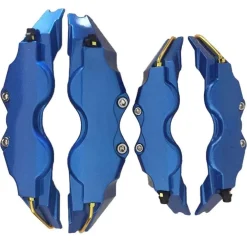 2 COPRI PINZA PER DISCO FRENO COPERTURA AUTO COLOR BLU ABS PROTEZIONE UNIVERSALE