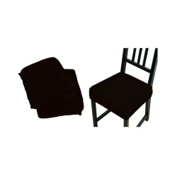 6 COPRI SEDIA MARRONE FASCIA ELASTICO CUSCINO PER SEDIE IMBOTTITO SFODERABILE