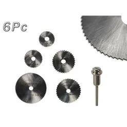 6 DISCHI DA TAGLIO CON MANDRINO LAME CIRCOLARI DREMEL VARIE DIMENSIONI FAI DA TE