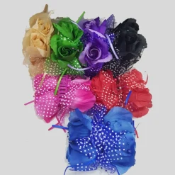 2 FERMAGLIO FERMAGLI PINZA 4 FIORI FIORE ROSA PERLE FERMA CAPELLI FERMACAPELLI