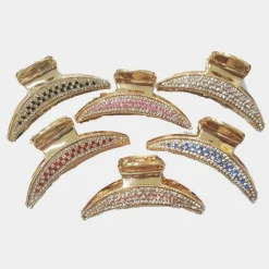 4 FERMAGLIO FERMAGLI PINZA MOLLETTA FERMA CAPELLI PARRUCCHIERE FORCINE