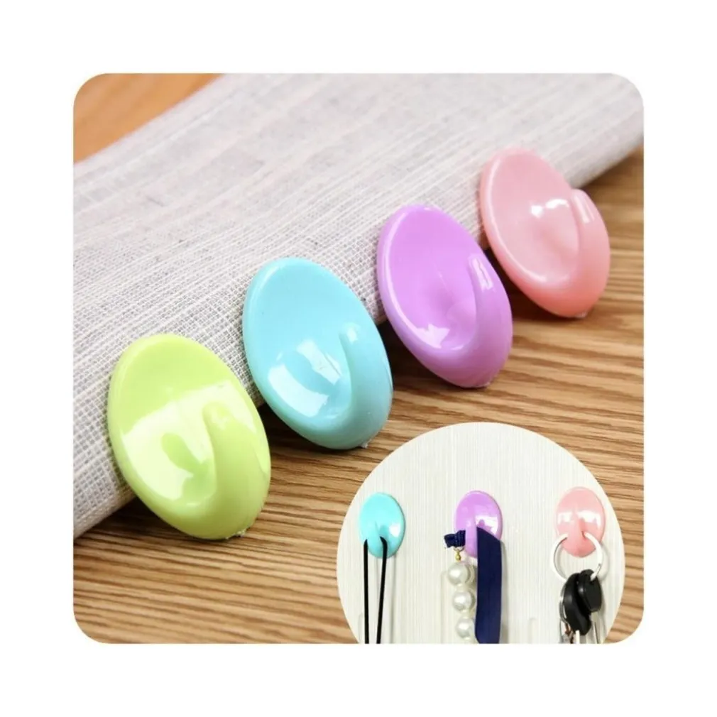 8 GANCI GANCIO ADESIVO PER GUARDAROBA APPENDIABITI APPENDI ABITI STROFINACCI