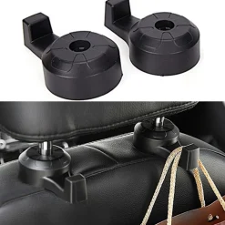 2 GANCI UNIVERSALI PER POGGIA TESTA MANIGLIA SEDILE AUTO PORTA BUSTE BORSE ZAINO