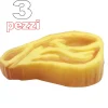 3 GIOCATTOLO BISTECCA MAIALE GOMMA SUONO RESISTENTE DA MASTICARE PER CANI