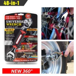 48 in 1 CHIAVE MULTIFUNZIONE UNIVERSALE CRICCHETTO ANGOLO FINO A 45° RUOTA 360