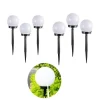 6 LAMPIONE SOLARE 1 LED GIARDINO 10 CM PICCHETTO LAMPADE GLOBO ESTERNI TE-B0164