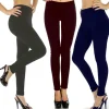 3 LEGGINGS MOD.905 DONNA FELPATI COMODI CALDI ELEGANTI 3PZ. LEGGINGS VARI COLORI