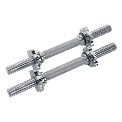 2 MANUBRI FILETTATI DA 40CM PER SOLLEVAMENTO PESI SPORT ALLENAMENTO PALESTRA