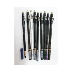 2 MATITA MATITE EYELINER WATERPROOF CONTORNO OCCHI CON TEMPERAMATITE SPUGNA