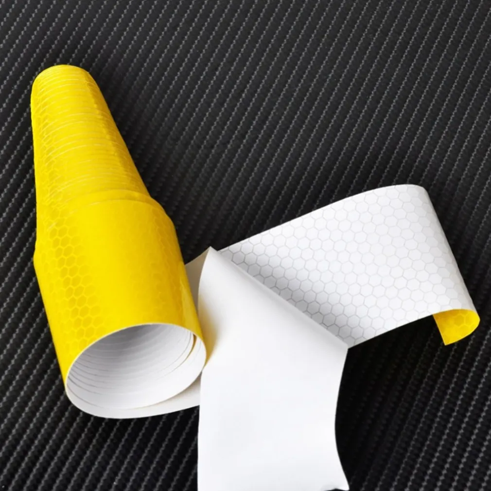 25 METRI NASTRO ADESIVO CATARIFRANGENTE AUTO CAMION GIALLO ALTA VISIBILITà