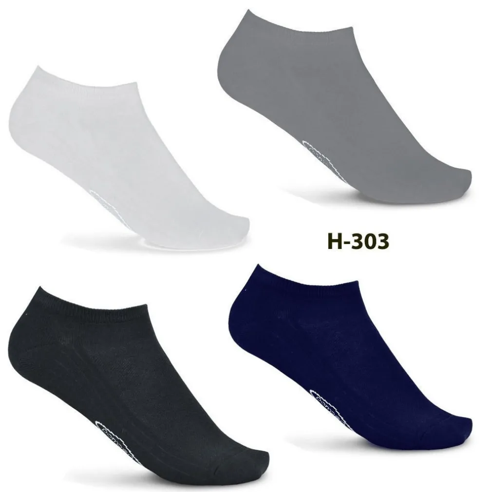 12 PAIA DI CALZINI CORTI IN COTONE COLLO BASSO FANTASMINI FITNESS SPORT DA UOMO