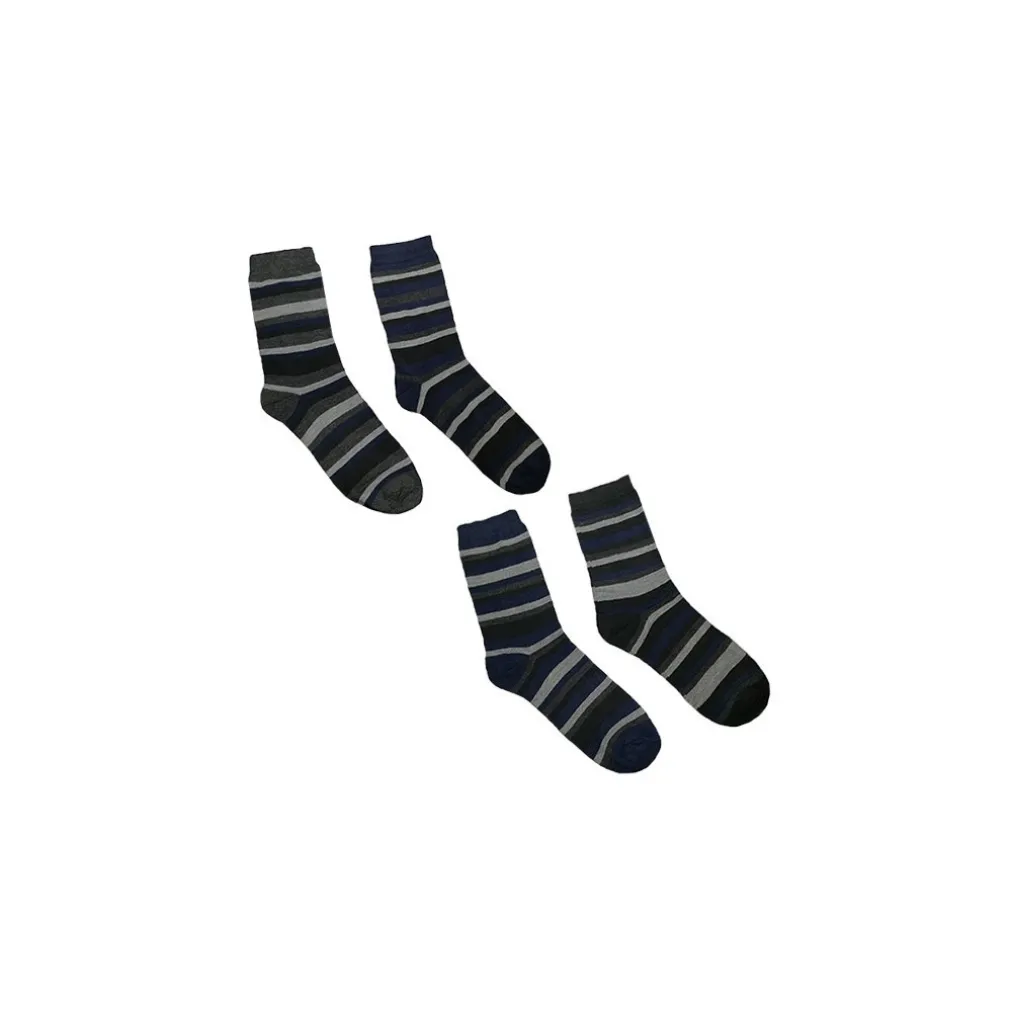 12 PAIA DI CALZINI DA UOMO MEZZA GAMBA COLORATI A RIGHE TG DA 40 A 46 MOD. A142