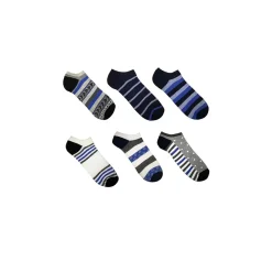 12 PAIA DI CALZINI UOMO CAVIGLIA IN COTONE VARI COLORI E FANTASIE MD-3207