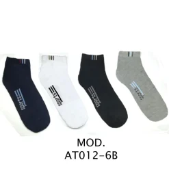 12 PAIA DI CALZINI UOMO COLLO BASSO COMODI IN 4 COLORI SPORT DAL 40 AL 46