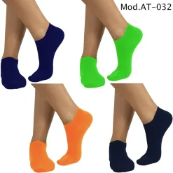 12 PAIA DI CALZINI UOMO COLLO BASSO TRASPIRANTE 4 COLORAZIONI DAL 40 AL 46 MOD.AT-032