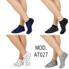 12 PAIA DI CALZINI UOMO COLLO BASSO COMODI IN 4 COLORAZIONI A POIS DAL 40 AL 46 AT027