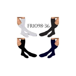 12 PAIA DI CALZINI UOMO IN COTONE COLORATI CON PUNTINI MEZZA GAMBA FR1098-36