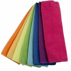 24 PANNI MICROFIBRA 30 X 30 CM PANNO PULIZIA MULTIUSO LAVAGGIO AUTO ASCIUGAMANO