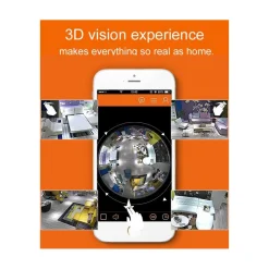 360° PANORAMICA MINI WIFI IP TELECAMERA LAMPADINA NASCOSTA CAMERA 960P LAMPADA