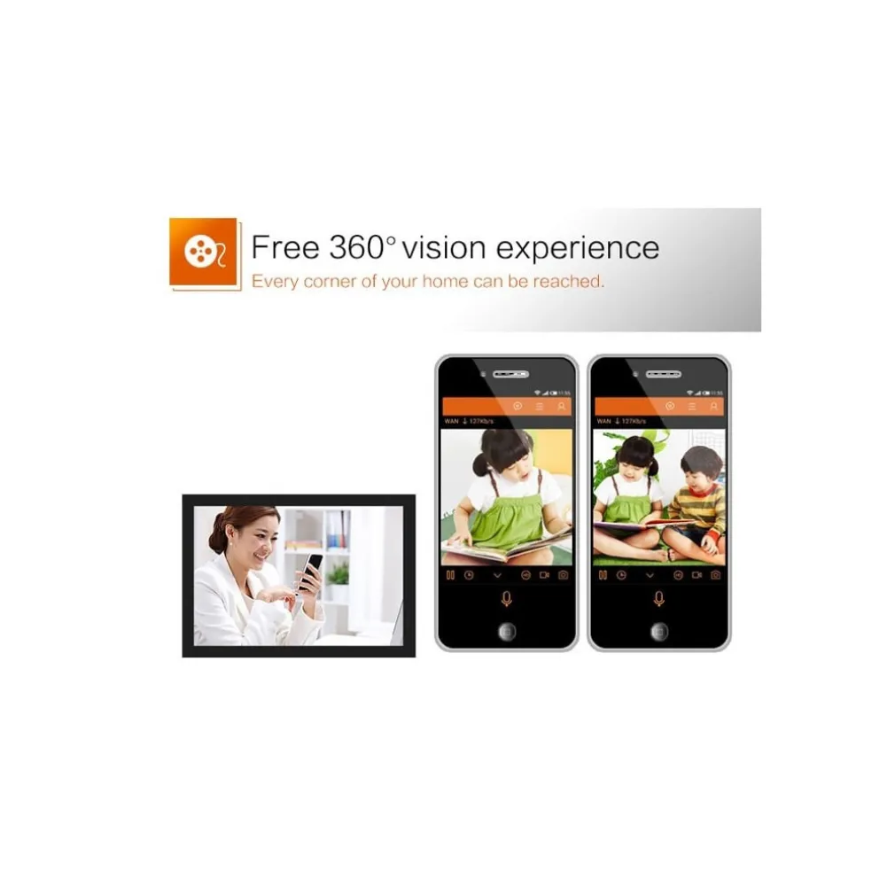 360° PANORAMICA MINI WIFI IP TELECAMERA LAMPADINA NASCOSTA CAMERA 960P LAMPADA