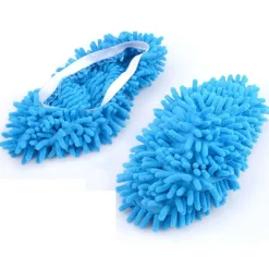 2 PANTOFOLE MOP PULISCI CASA PAVIMENTO IN MICROFIBRA COPRISCARPA CATTURA POLVERE