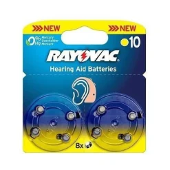 8 PEZZI BATTERIE PILE PER AMPLIFON APPARECCHI ACUSTICI PR70 Varta Rayovac HA 10