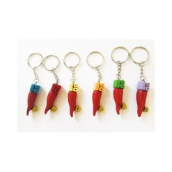 12 PEZZI BOMBONIERA CORNO PORTAFORTUNA 18 ANNI COMPLEANNO CERAMICA PORTACHIAVI