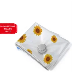 2 PEZZI BUSTA SOTTOVUOTO PER ABITI SACCHETTI SALVASPAZIO ARMADIO SACCHI 60X80 CM