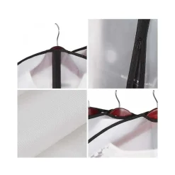 3 PEZZI COPRI ABITO CUSTODIA CON ZIP CERNIERA CAMICIA COPRIABITO CAPPOTTO 60x90