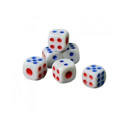 5 PEZZI DADI DADO IN PLASTICA 6 FACCE GIOCO DA TAVOLO POKER DUNGEONS DRAGONS