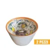 2 PEZZI INSALATIERA PICCOLA CIOTOLA CARRETTO SICILIANO CENTRO TAVOLA DECORAZIONE