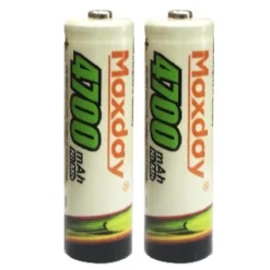 2 PEZZI PILE BATTERIE STILO AA RICARICABILI DA 4700 MAH NI-MH PER FOTOCAMERA