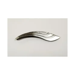 2 PINZETTE ACCIAIO INOX CURVA OBLIQUA SOPRACCIGLIA PINZA PRECISIONE DEPILAZIONE