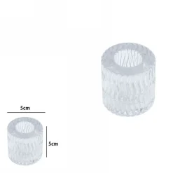 2 PORTA CANDELA LANTERNA ROTONDO BOMBONIERA MATRIMONIO DECORAZIONE TEA LIGHT 5X5