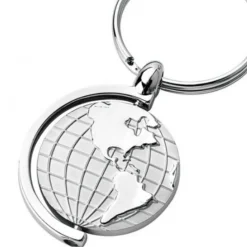 12 PORTACHIAVI PORTA CHIAVE BOMBONIERE SEGNAPOSTO MAPPAMONDO ROTANTE GLOBO TERRA