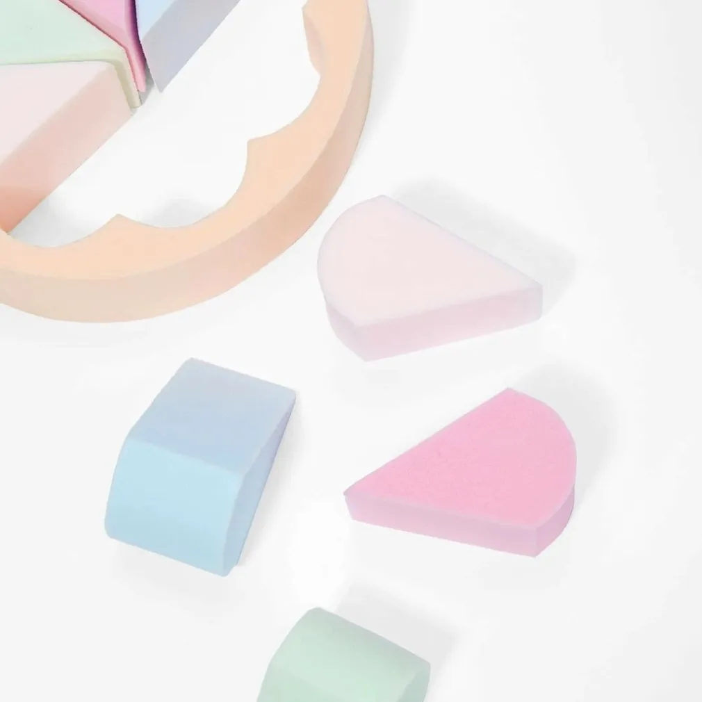 2 PZ FIORI SPUGNE CORRETTORE FONDOTINTA SFUMATURE MAKE UP SPUGNETTE CONTURING