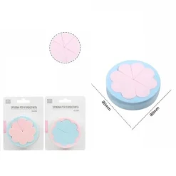 2 PZ FIORI SPUGNE CORRETTORE FONDOTINTA SFUMATURE MAKE UP SPUGNETTE CONTURING
