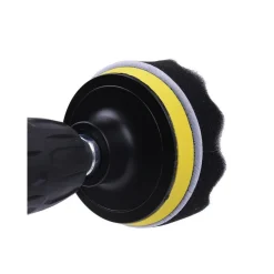 12 PZ KIT DI SPUGNE LUCIDANTI CON ADATTATORE PER LUCIDATURA AUTO 5