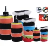 12 PZ KIT DI SPUGNE LUCIDANTI CON ADATTATORE PER LUCIDATURA AUTO 3" PLATORELLO