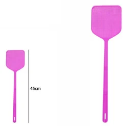 4 PZ PALETTA ABBATTIMOSCHE ABBATTI MOSCHE SCACCIA INSETTI COLORI ASSORTITI 45 CM