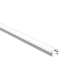 10 PZ PROFILO IN ALLUMINIO BOMBATO A PLAFONE SEZIONABILE 2MT PER STRIP LED AL-01