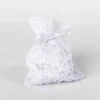 24 PZ. SACCHETTI RETE ORGANZA PORTA CONFETTI MATRIMONIO BATTESIMO BOMBONIERA