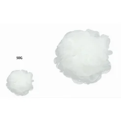 2 PZ SPUGNA A RETE SPUGNETTA DOCCIA BAGNO ESFOLIAZIONE PELLE CORPO BIANCA 79576