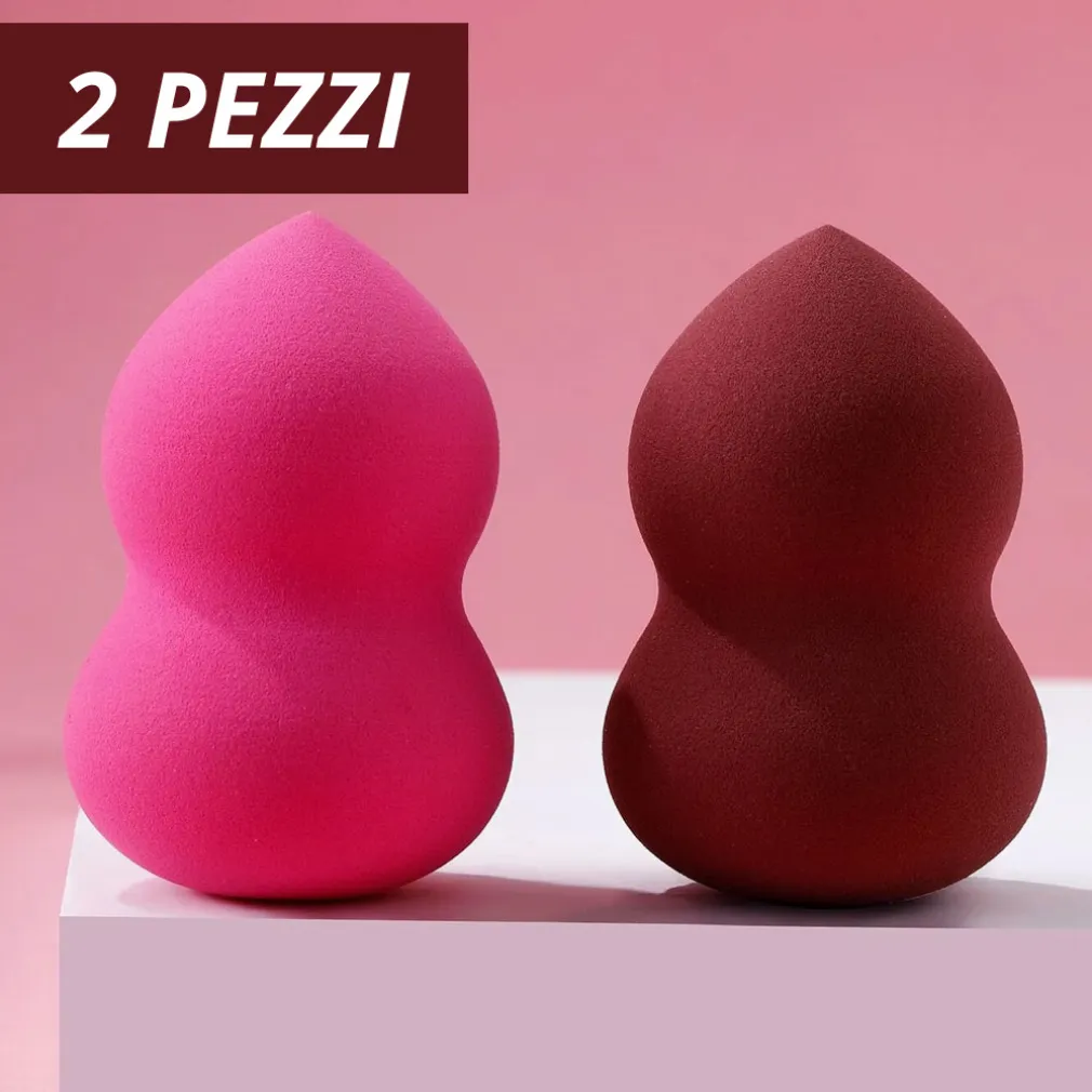 2 PZ SPUGNE FONDOTINTA CORRETTORE SFUMATURE MAKE UP SPUGNETTE CONTURING BEAUTY