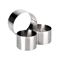 12 PZ STAMPO STAMPINI FORMA PER DOLCI PASTA ANELLO CIRCOLARE 6 X 6 CM CUCINARE