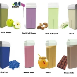 24 RICARICHE RULLO CERA DEPILATORIA DEPILIA CARTUCCIA ROLL-ON CERETTA STRAPPO